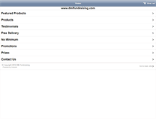 Tablet Screenshot of dmifundraising.com
